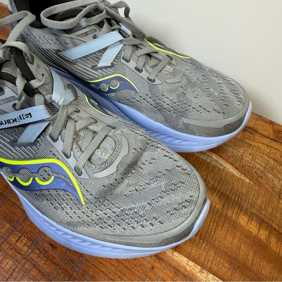 Saucony Guide 16 Gray and Blue Athletic Shoes, Women’s 8.5W - Picture 3 of 7